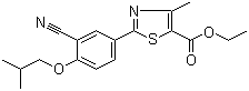 structure of CAS# 160844-75-7, Ethyl 2-(3-cyano-4-isobutoxyphenyl)-4-methyl-5-thiazolecarboxylate