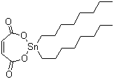 CAS # 16091-18-2, Dioctyl(maleate)tin, 2,2-Dioctyl-1,3,2-dioxastannepin-4,7-dione, Di(n-octyl)tin maleate, Dioctyl tin maleate