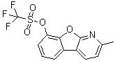 CAS # 1609373-98-9, 1,1,1-Trifluoromethanesulfonic acid 2-methylbenzofuro[2,3-b]pyridin-8-yl ester, (2-methyl-[1]benzofuro[2,3-b]pyridin-8-yl) trifluoromethanesulfonate