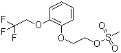 CAS 登录号：160969-03-9, 2-[2-(2,2,2-三氟乙氧基)苯氧基]乙基甲磺酸酯