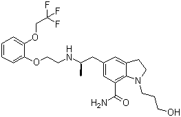 structure of CAS# 160970-54-7, 西洛多辛
