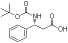 structure of CAS# 161024-80-2, (R)-Boc-beta-苯丙氨酸