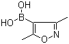 structure of CAS# 16114-47-9, 3,5-Dimethylisoxazole-4-boronic acid