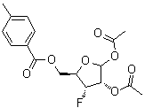CAS # 1612192-28-5, 3-Deoxy-3-fluoro-D-ribofuranose 1,2-diacetate 5-(4-methylbenzoate)