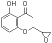 CAS 登录号：16130-28-2, 1-(2-乙酰基-3-羟基苯氧基)-2,3-环氧丙烷