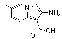 structure of CAS# 1613191-77-7, 2-氨基-6-氟吡唑并[1,5-a]嘧啶-3-羧酸