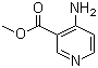 structure of CAS# 16135-36-7, Methyl 4-aminopyridine-3-carboxylate