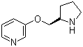 structure of CAS# 161416-94-0, 3-[(2R)-2-吡咯烷基甲氧基]吡啶