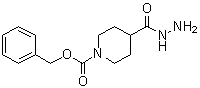 structure of CAS# 161609-80-9, 1,4-哌啶二甲酸 1-(苯基甲基)酯 4-酰肼