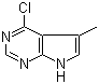 structure of CAS# 1618-36-6, 4-Chloro-5-methyl-7H-pyrrolo[2,3-d]pyrimidine