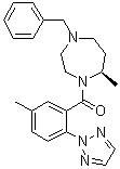 CAS # 1620097-07-5, [(7R)-Hexahydro-7-methyl-4-(phenylmethyl)-1H-1,4-diazepin-1-yl][5-methyl-2-(2H-1,2,3-triazol-2-yl)phenyl]methanone