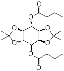 CAS # 1620222-02-7, 2,3:5,6-Bis-O-(1-methylethylidene)-D-myo-inositol 1,4-dibutanoate