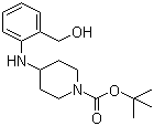 structure of CAS# 162045-29-6, 1-叔丁氧羰基-4-(2-羟甲基苯基氨基)哌啶