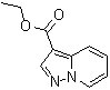 structure of CAS# 16205-44-0, Pyrazolo[1,5-a]pyridine-3-carboxylic acid ethyl ester