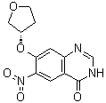 CAS 登录号：1621182-18-0, 6-硝基-7-[[(3S)-四氢-3-呋喃基]氧基]-4(3H)-喹唑啉酮