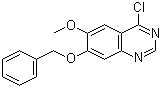 structure of CAS# 162364-72-9, 7-苄氧基-4-氯-6-甲氧基喹唑啉
