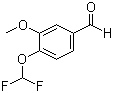 structure of CAS# 162401-70-9, 3-Methoxy-4-(difluoromethoxy)benzaldehyde