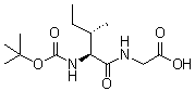 CAS # 16257-05-9, N-[(1,1-Dimethylethoxy)carbonyl]-L-isoleucylglycine