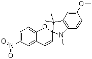 5-Methoxy-1,3,3-trimethyl-6'-nitrospiro[indoline-2,2'-[2H]chromene] molecular structure (CAS 16331-96-7)