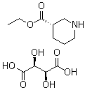 Ethyl (3S)-nipecotate D-tartrate molecular structure (CAS 163343-71-3)