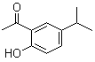 CAS # 1634-36-2, 2'-Hydroxy-5'-isopropylacetophenone, 5'-Isopropyl-2'-hydroxyacetophenone