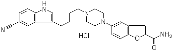structure of CAS# 163521-08-2, 盐酸维拉唑酮