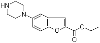 CAS # 163521-20-8, Ethyl 5-(piperazin-1-yl)benzofuran-2-carboxylate
