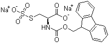 structure of CAS# 163558-30-3, N-芴甲氧羰基-S-磺基-L-半胱氨酸二钠盐