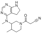 CAS # 1640972-35-5, Tofacitinib Impurity, 3-[3-[6,7-dihydro-5H-pyrrolo[2,3-d]pyrimidin-4-yl(methyl)amino]-4-methylpiperidin-1-yl]-3-oxopropanenitrile