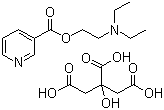 Nicametate citrate molecular structure (CAS 1641-74-3)