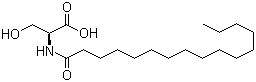 CAS # 16417-38-2, N-Palmitoyl-L-serine, N-(1-Oxohexadecyl)-L-serine, 2-(Hexadecanoylamino)-3-hydroxypropanoic acid