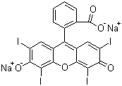 structure of CAS# 16423-68-0, Erythrosin B