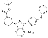 CAS 登录号：1642571-08-1, 叔-丁基(S)-3-(4-氨基-3-(4-苯氧基苯基)-1H-吡唑并[3,4-d]嘧啶-1-基)哌啶-1-羧酸酯