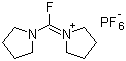 structure of CAS# 164298-25-3, Fluoro-N,N,N',N'-bis(tetramethylene)formamidinium hexafluorophosphate