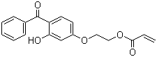 structure of CAS# 16432-81-8, 2-(4-Benzoyl-3-hydroxyphenoxy)ethyl acrylate