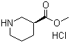 structure of CAS# 164323-84-6, (S)-3-哌啶甲酸甲酯盐酸盐
