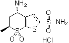 CAS # 164455-27-0, (4S,6S)-4-Amino-5,6-dihydro-6-methyl-4H-thieno[2,3-b]thiopyran-2-sulfonamide 7,7-dioxide monohydrochloride