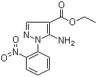 5-Amino-1-(2-nitrophenyl)-1H-pyrazole-4-carboxylic acid ethyl ester molecular structure (CAS 16459-33-9)