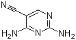structure of CAS# 16462-27-4, 2,4-二氨基嘧啶-5-甲腈