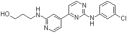 CAS # 164658-13-3, CGP 60474, 3-[[4-[2-[(3-Chlorophenyl)amino]-4-pyrimidinyl]-2-pyridinyl]amino]-1-propanol