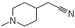 structure of CAS# 164926-88-9, 1-甲基-4-哌啶乙腈