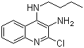 structure of CAS# 165120-40-1, N4-丁基-2-氯-3,4-喹啉二胺