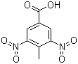 CAS # 16533-71-4, 3,5-Dinitro-4-methylbenzoic acid, 3,5-Dinitro-4-toluic acid