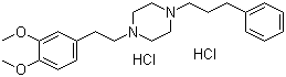 structure of CAS# 165377-44-6, 1-[2-(3,4-二甲氧基苯基)乙基]-4-(3-苯基丙基)哌嗪盐酸盐