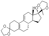 CAS # 1655514-79-6, (17alpha)-17-Hydroxy-19-norpregna-5(10),9(11)-diene-3,20-dione cyclic 3,20-bis(1,2-ethanediyl acetal)