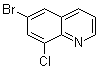 structure of CAS# 16567-13-8, 6-Bromo-8-chloroquinoline