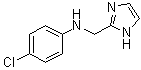 structure of CAS# 166096-16-8, N-(1H-Imidazol-2-ylmethyl)-4-chloroaniline