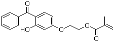 CAS # 16613-04-0, 2-Methyl-2-propenoic acid 2-(4-benzoyl-3-hydroxyphenoxy)ethyl ester, 2-Hydroxy-4-methacryloxyethoxy benzophenone