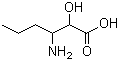 CAS 登录号：166196-05-0, 3-氨基-2-羟基己酸