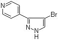 structure of CAS# 166196-54-9, 4-(4-溴-1H-吡唑-3-基)吡啶